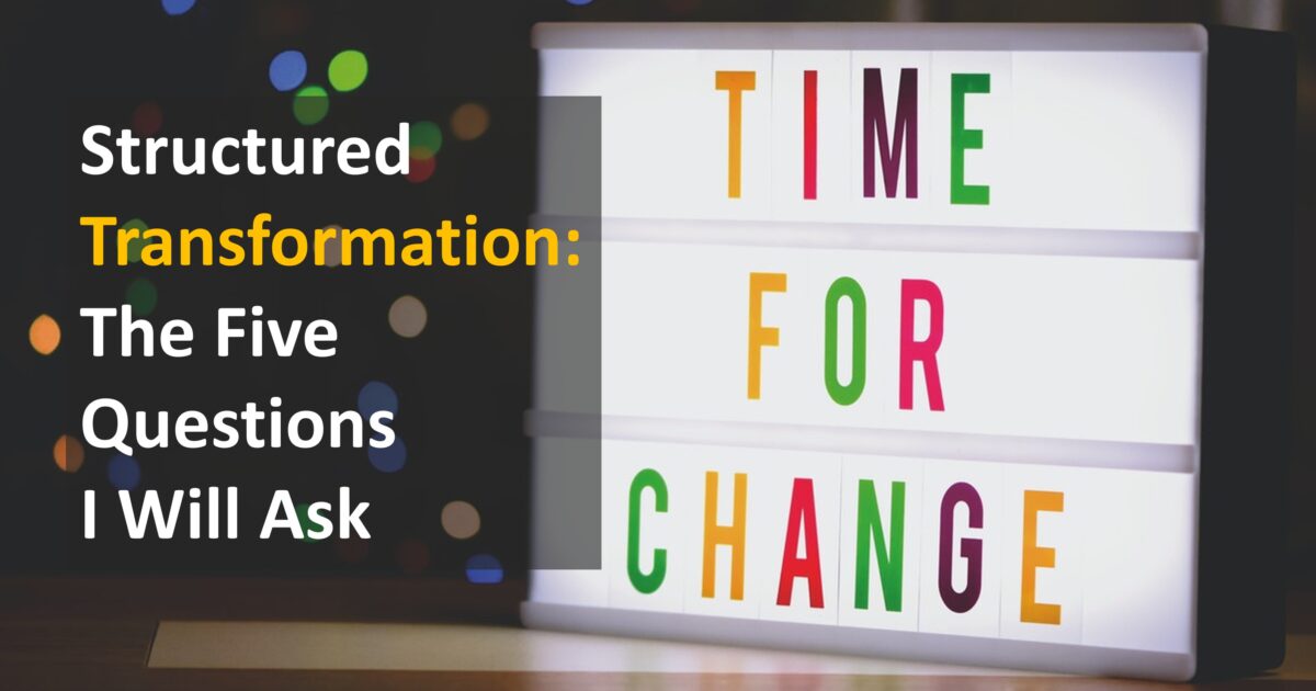 Transformation Post Example 5 Questions I Ask Before Starting Any Transformation Program | Business ...